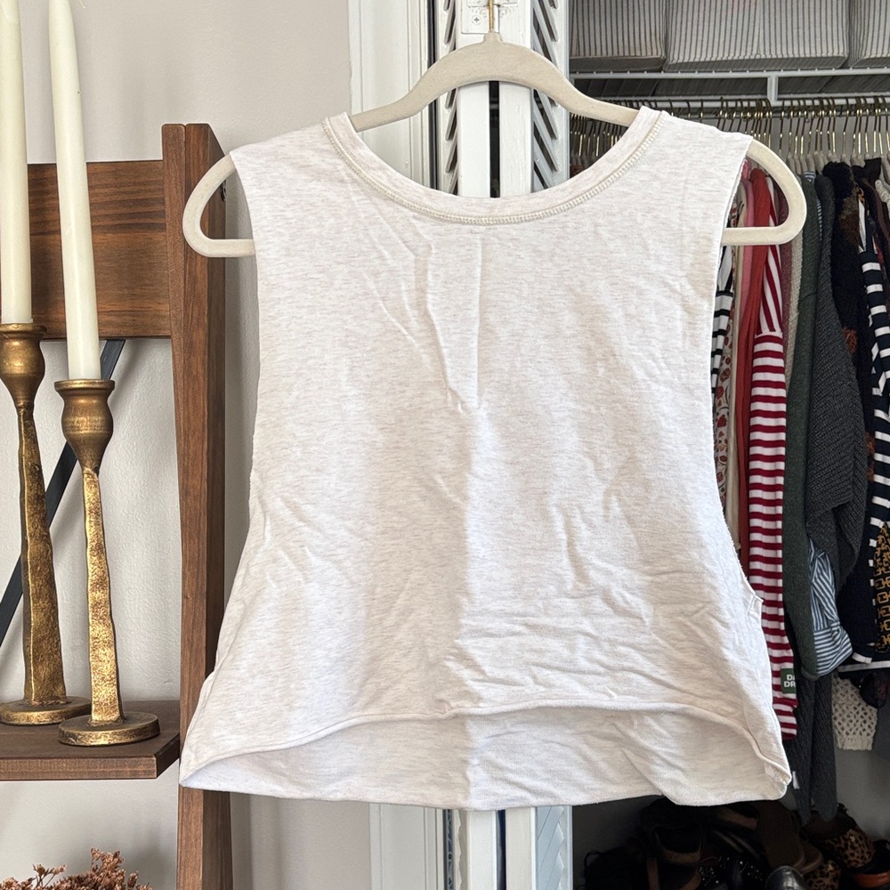 2/$20 Aerie Cream Muscle Tee